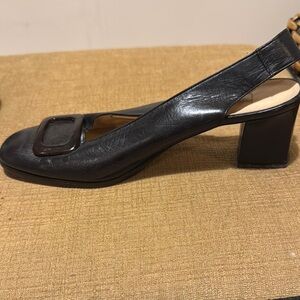 Elegant Black Slingback Heels